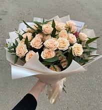 Букет Кремовые розы Латте в Калинино